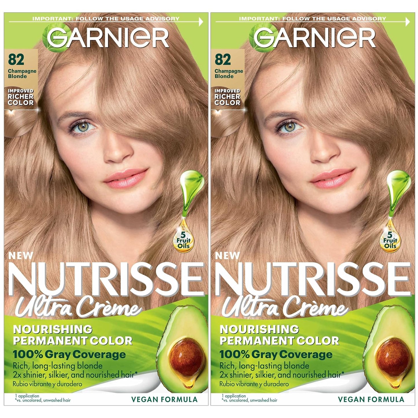 Garnier Hair Color Nutrisse Nourishing Creme, 40 Dark Brown (Dark Chocolate) Permanent Hair Dye, 1 Count (Packaging May Vary)