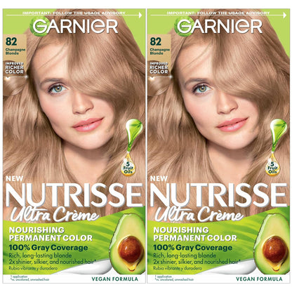 Garnier Hair Color Nutrisse Nourishing Creme, 40 Dark Brown (Dark Chocolate) Permanent Hair Dye, 1 Count (Packaging May Vary)