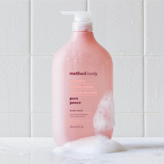 Method Body Wash, Sea + Surf, Paraben and Phthalate Free, Biodegradable Formula, 28 oz, (Pack of 1)