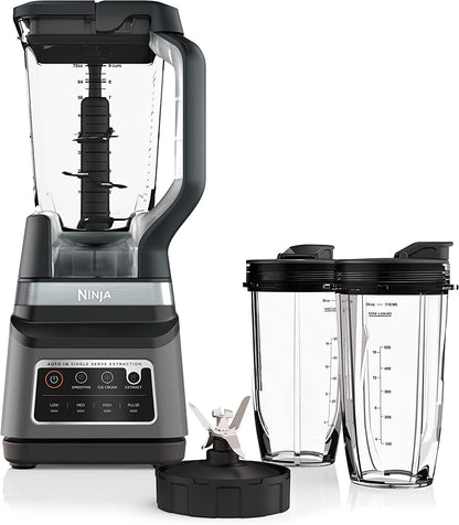 Ninja BN701 Professional Plus Blender, 1400 Peak Watts, 3 Functions for Smoothies, Frozen Drinks & Ice Cream with Auto IQ, 72-oz.* Total Crushing Pitcher & Lid, Dark Grey
