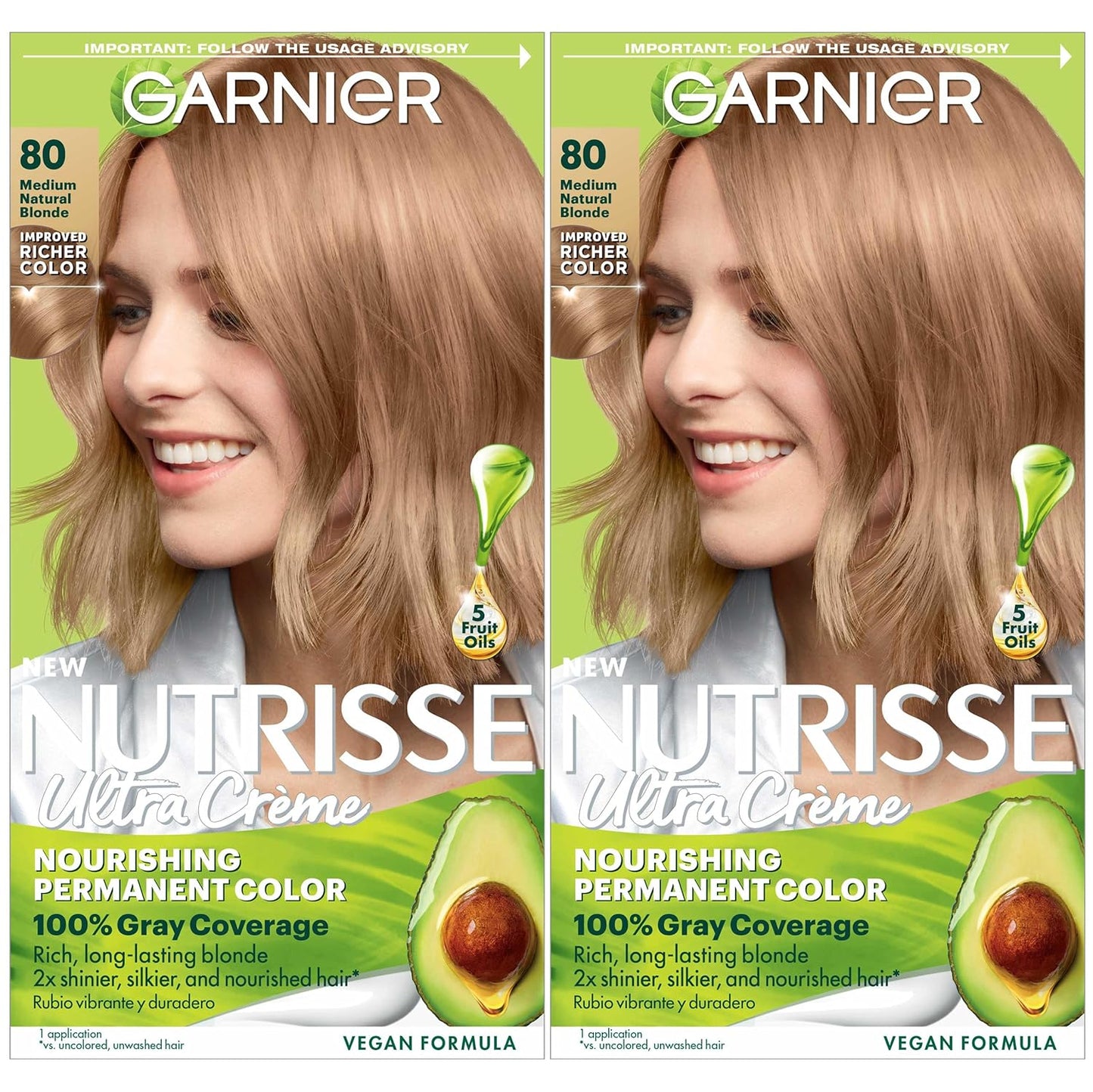Garnier Hair Color Nutrisse Nourishing Creme, 40 Dark Brown (Dark Chocolate) Permanent Hair Dye, 1 Count (Packaging May Vary)
