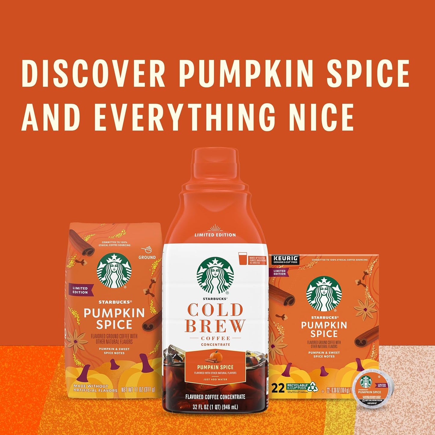 Starbucks Ground Coffee, Medium Roast Coffee, Pike Place Roast, 100% Arabica, 1 Bag (28 Oz)