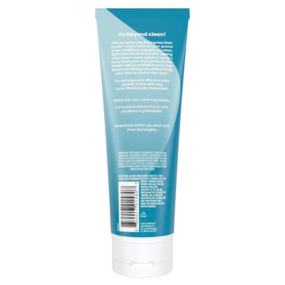 Lume Acidified Body Wash - 24 Hour Odor Control - Removes Odor Better than Soap - Moisturizing Formula - Formulated Without SLS or Parabens - OB/GYN Developed - 8.5 ounce (Peony Rose)