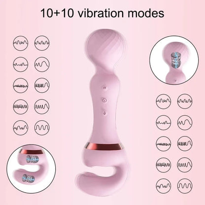 HOT 2 IN 1 AV VIBRATOR FEMALE MAGIC WAND CLITORIS STIMULATOR