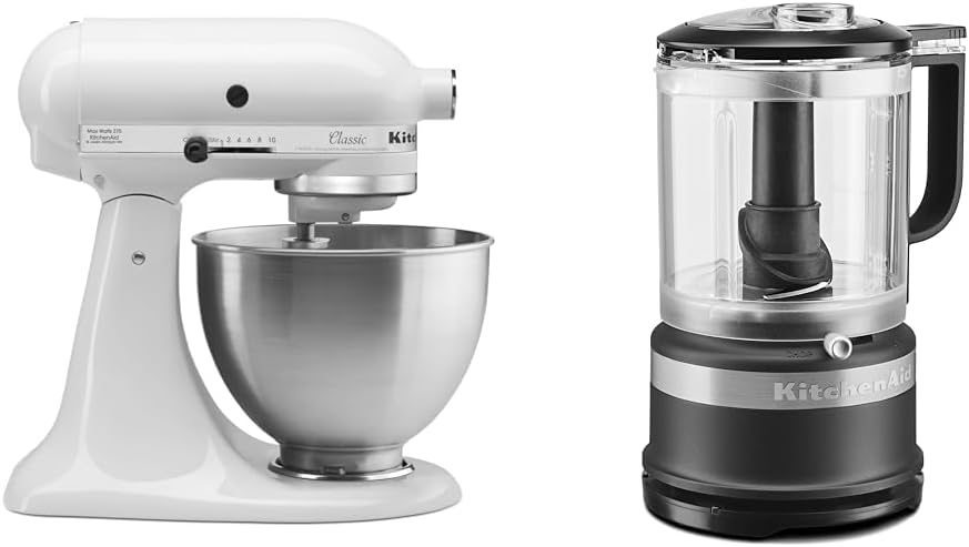 KitchenAid Classic Series 4.5 Quart Tilt-Head Stand Mixer K45SS, White