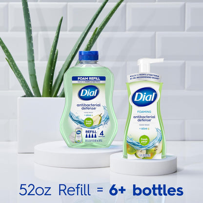 Dial Antibacterial Foaming Hand Soap Refill, Spring Water, 52 fl oz