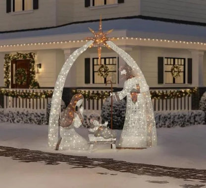 Christmas-10 ft led giant nativity scene