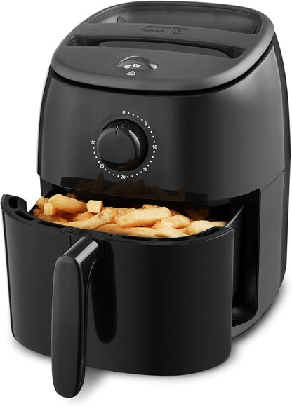 DASH Tasti-Crisp™ Electric Air Fryer Oven, 2.6 Qt., Aqua – Compact Air Fryer for Healthier Food in Minutes, Ideal for Small Spaces - Auto Shut Off, Analog, 1000-Watt