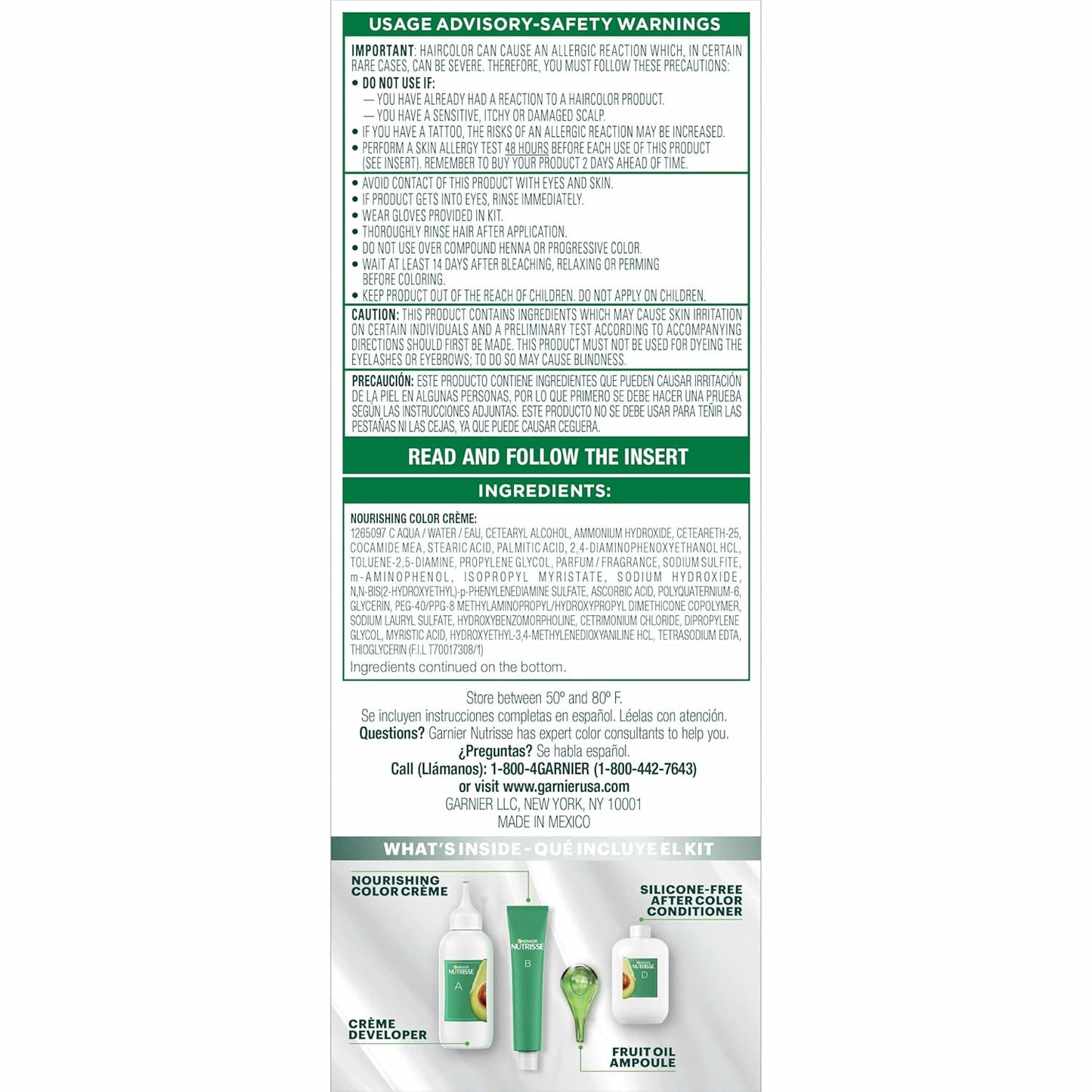 Garnier Hair Color Nutrisse Nourishing Creme, 40 Dark Brown (Dark Chocolate) Permanent Hair Dye, 1 Count (Packaging May Vary)