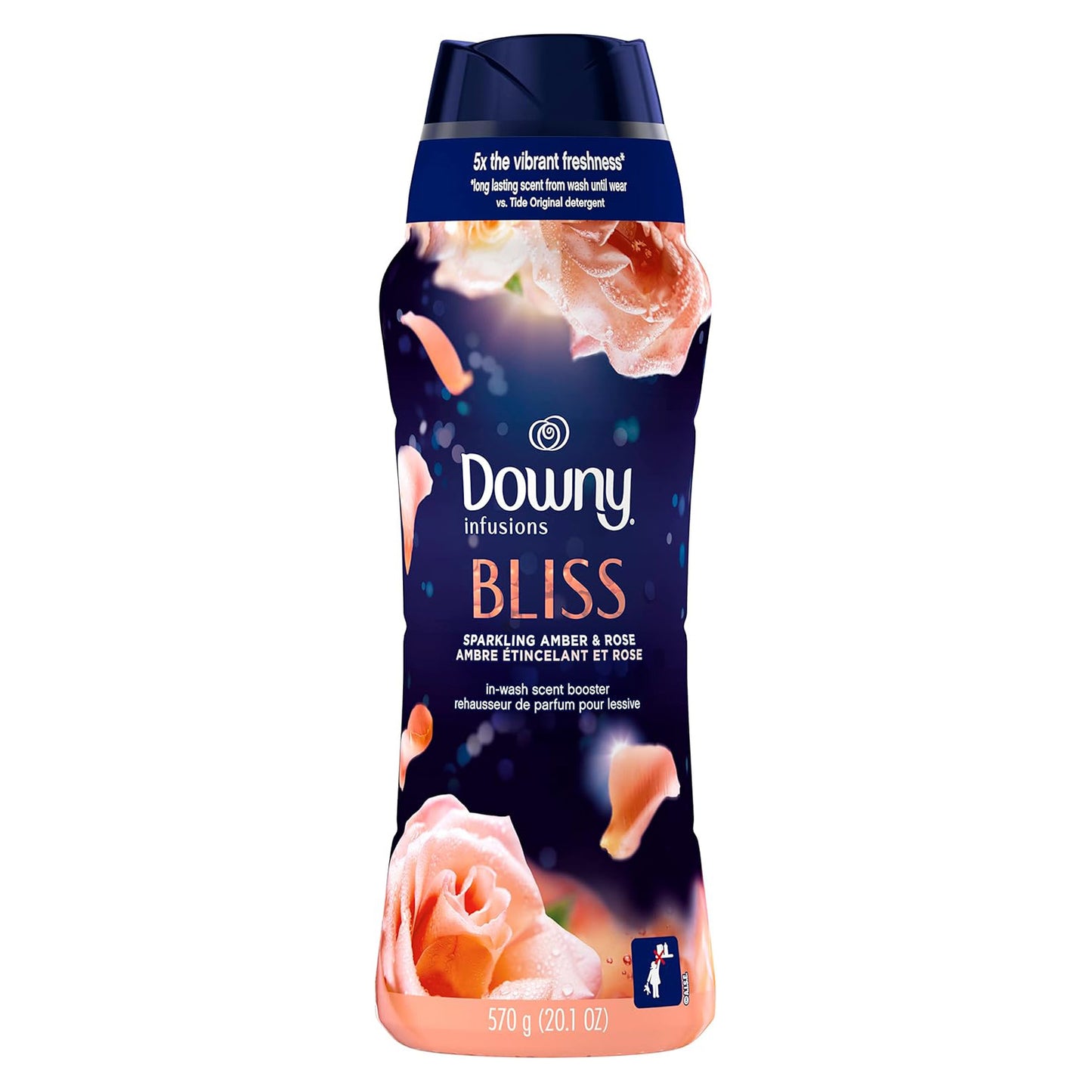 Downy Infusions In Wash Scent Booster Beads, CALM, Soothing Lavender and Vanilla Bean Scent, 24 oz Laundry Beads