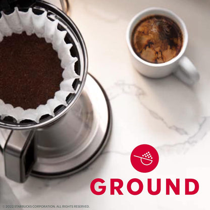 Starbucks Ground Coffee, Medium Roast Coffee, Pike Place Roast, 100% Arabica, 1 Bag (28 Oz)