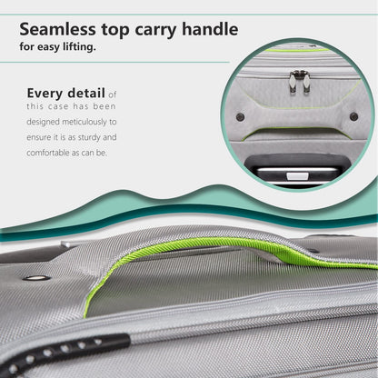 Luggage 3 Piece Set Suitcase Spinner Softshell lightweight