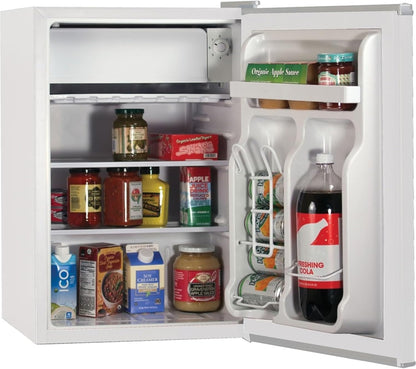 BLACK+DECKER BCRK17B Compact Refrigerator Energy Star Single Door Mini Fridge with Freezer, 1.7 Cubic Feet, Black