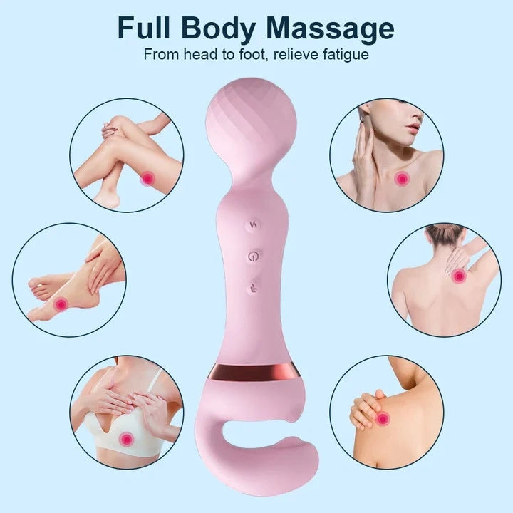 HOT 2 IN 1 AV VIBRATOR FEMALE MAGIC WAND CLITORIS STIMULATOR