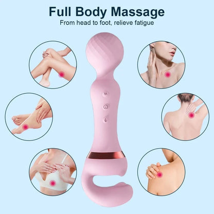 HOT 2 IN 1 AV VIBRATOR FEMALE MAGIC WAND CLITORIS STIMULATOR