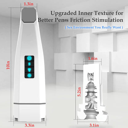 Hgod 007 Third Generation Retractable Heating Sucking And Vibrating Male Masturbator