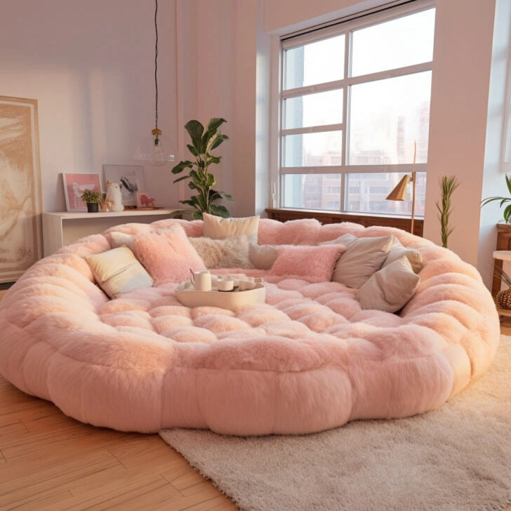 ⚡clearance sale🎁Winter Hot SaleThese Giant Circular Movie Sofas Might Be The Coziest Spot To Watch a Flick