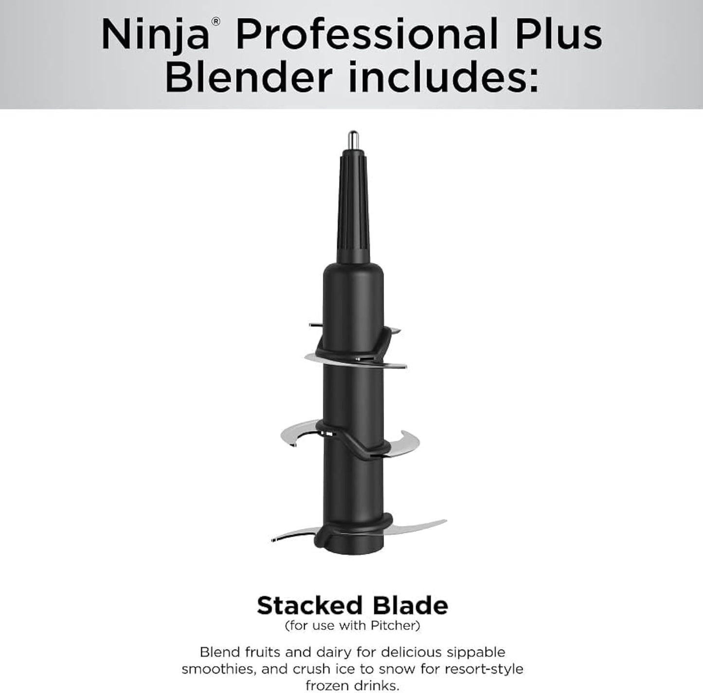 Ninja BN701 Professional Plus Blender, 1400 Peak Watts, 3 Functions for Smoothies, Frozen Drinks & Ice Cream with Auto IQ, 72-oz.* Total Crushing Pitcher & Lid, Dark Grey