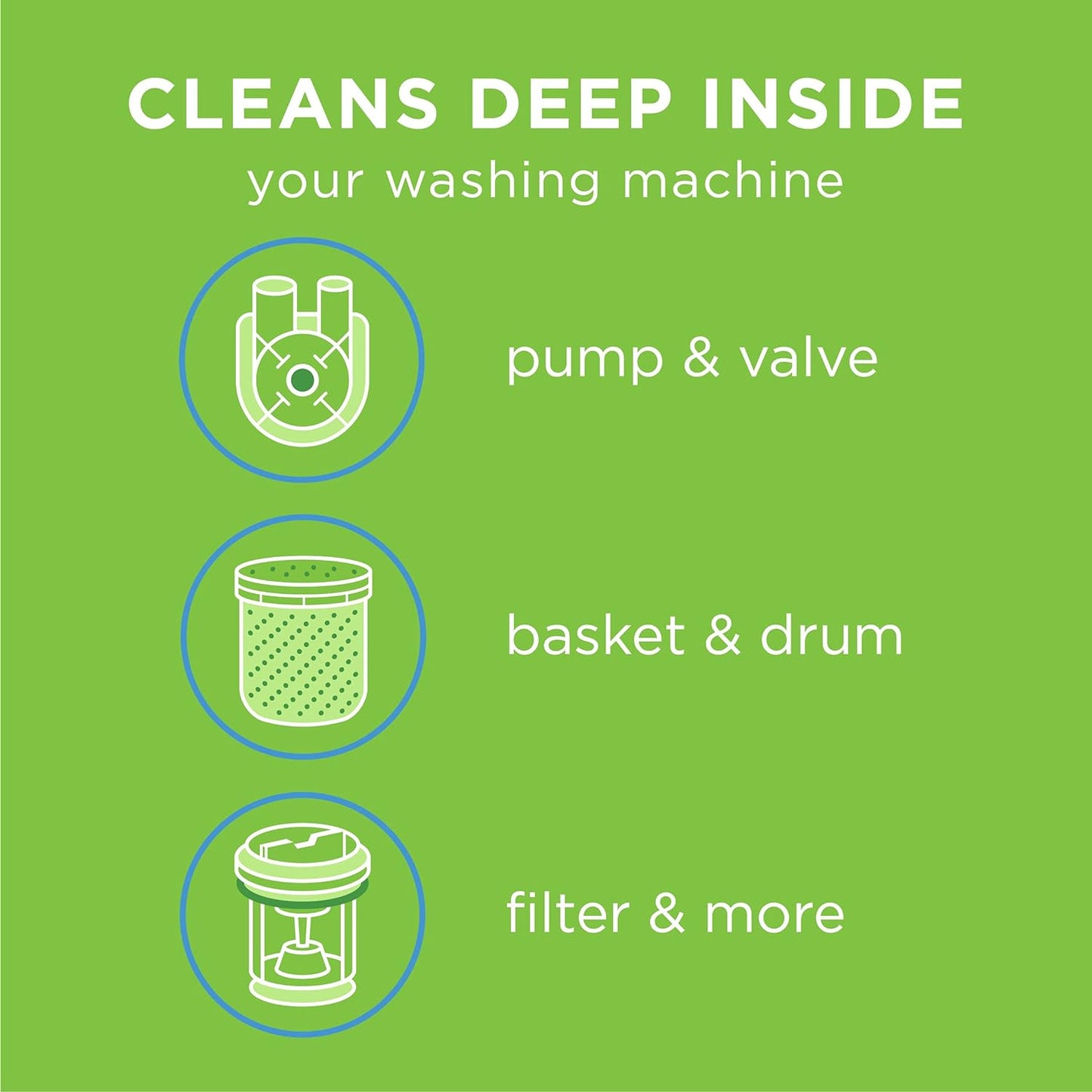 Affresh Washing Machine Cleaner, Cleans Front Load and Top Load Washers, Including HE, 6 Tablets