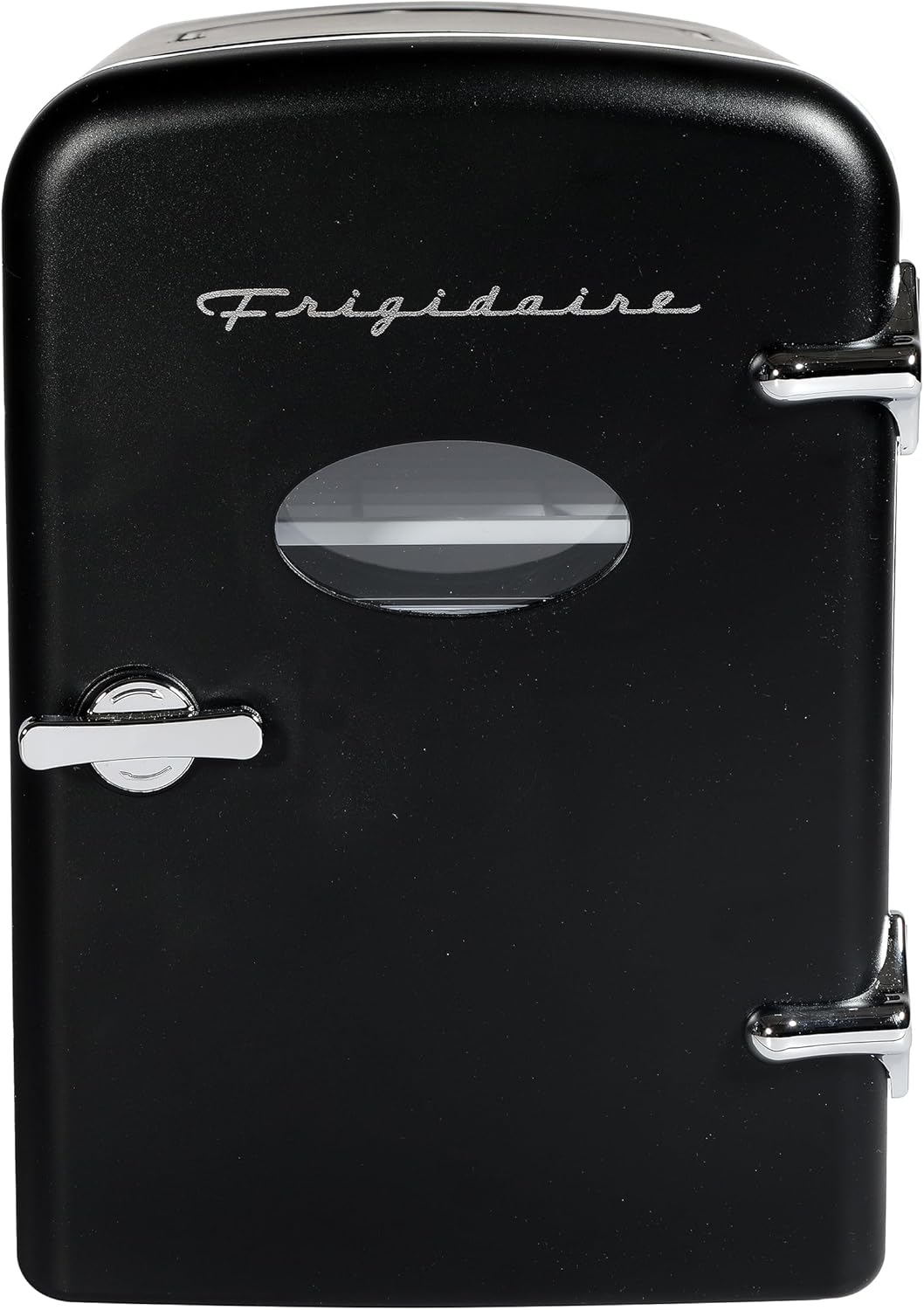 Frigidaire Retro Mini Fridge Cooler, 4L Capacity Chills 6 12oz Cans, 100% Freon-Free & Eco Friendly, Portable Fridge for Car, Office, Bedroom, Dorm Room, or Cabin - 9.84"D x 7.09"W x 10.35"H (Pink)