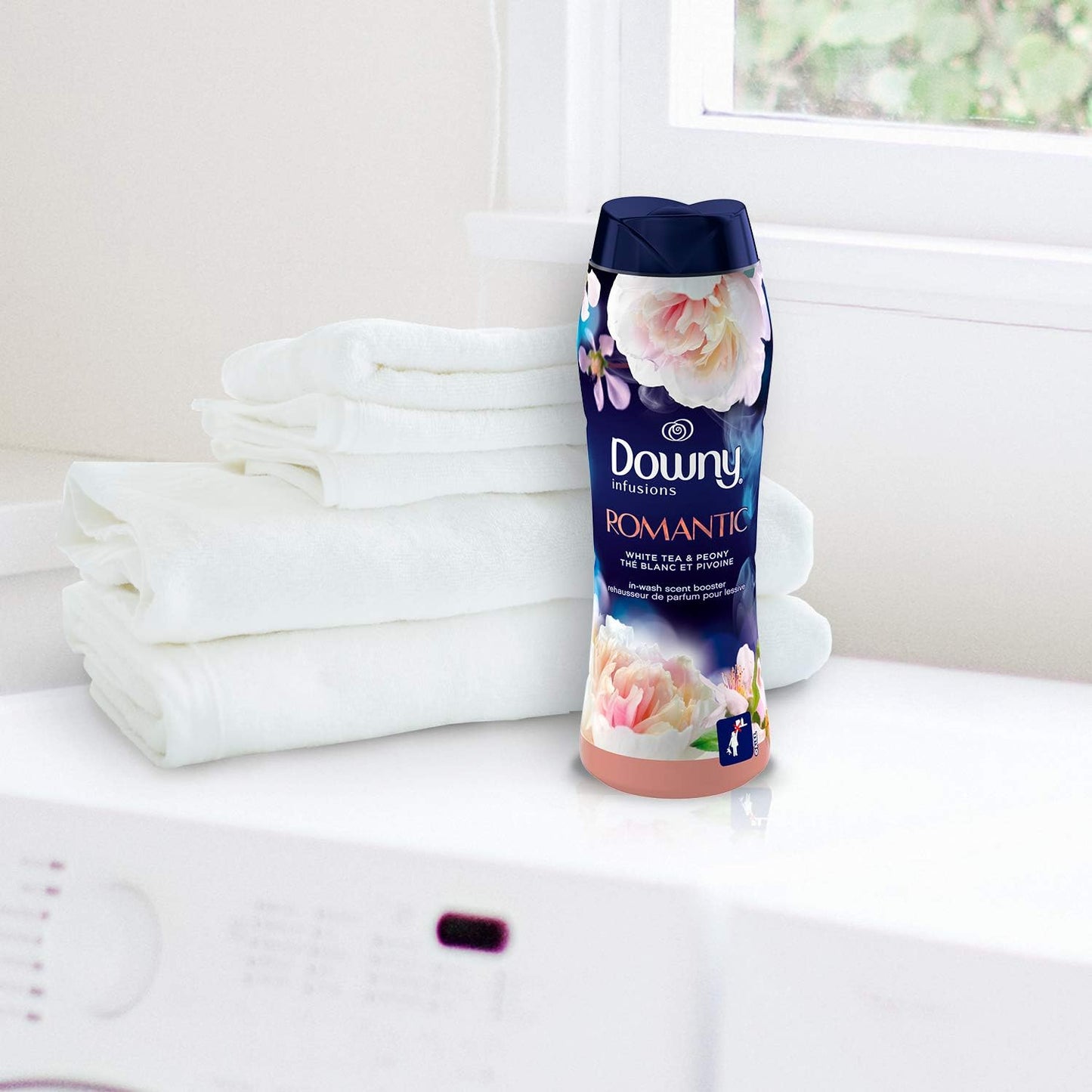 Downy Infusions In Wash Scent Booster Beads, CALM, Soothing Lavender and Vanilla Bean Scent, 24 oz Laundry Beads