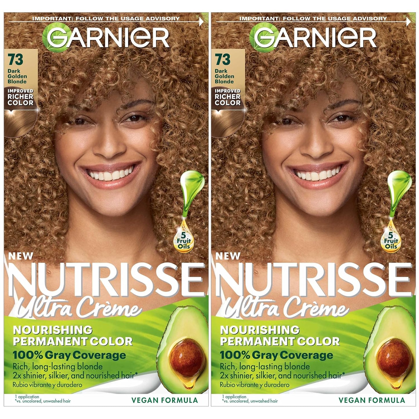 Garnier Hair Color Nutrisse Nourishing Creme, 40 Dark Brown (Dark Chocolate) Permanent Hair Dye, 1 Count (Packaging May Vary)