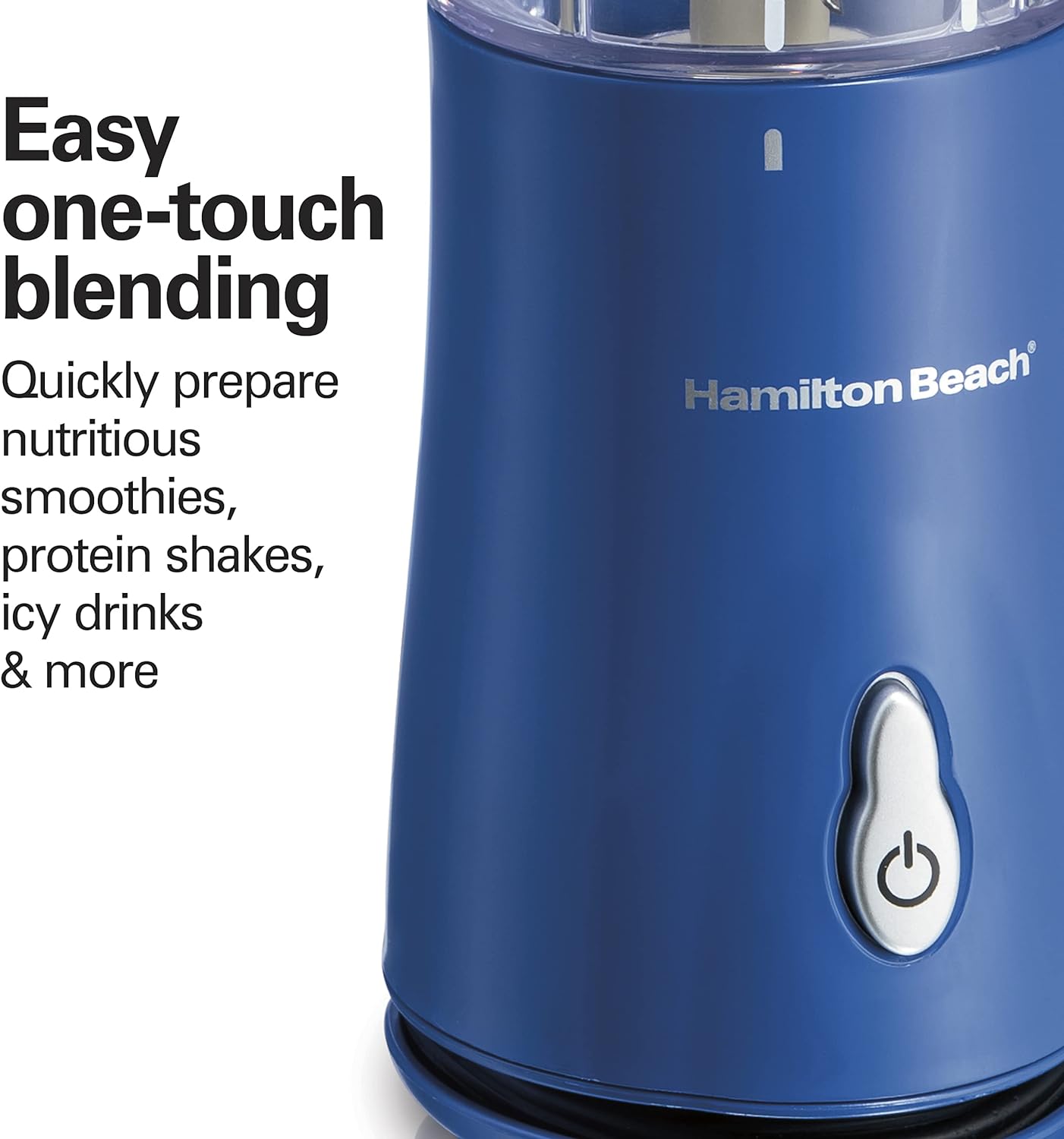 Hamilton Beach Portable Blender for Shakes and Smoothies with 14 Oz BPA Free Travel Cup and Lid, Durable Stainless Steel Blades for Powerful Blending Performance, Raspberry (51131)