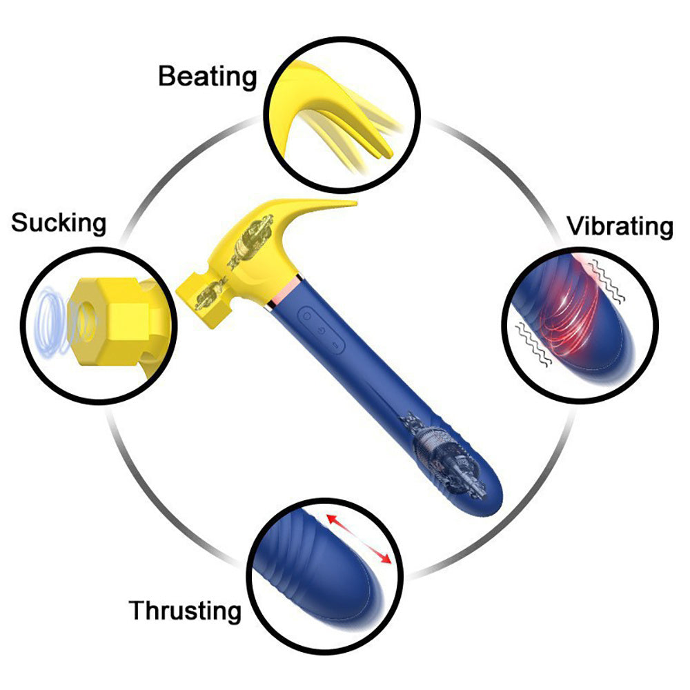 Hammer Dildo  Clit   Sucking Vibrator