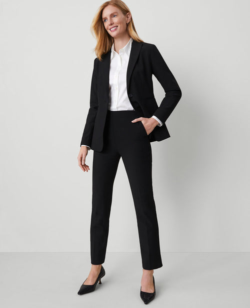 The Petite Side Zip Ankle Pant in Bi-Stretch