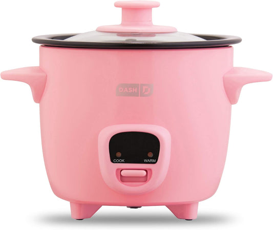 DASH Mini Rice Cooker Steamer with Removable Nonstick Pot, Keep Warm Function & Recipe Guide, .5 Quart, for Soups, Stews, Grains & Oatmeal - Aqua