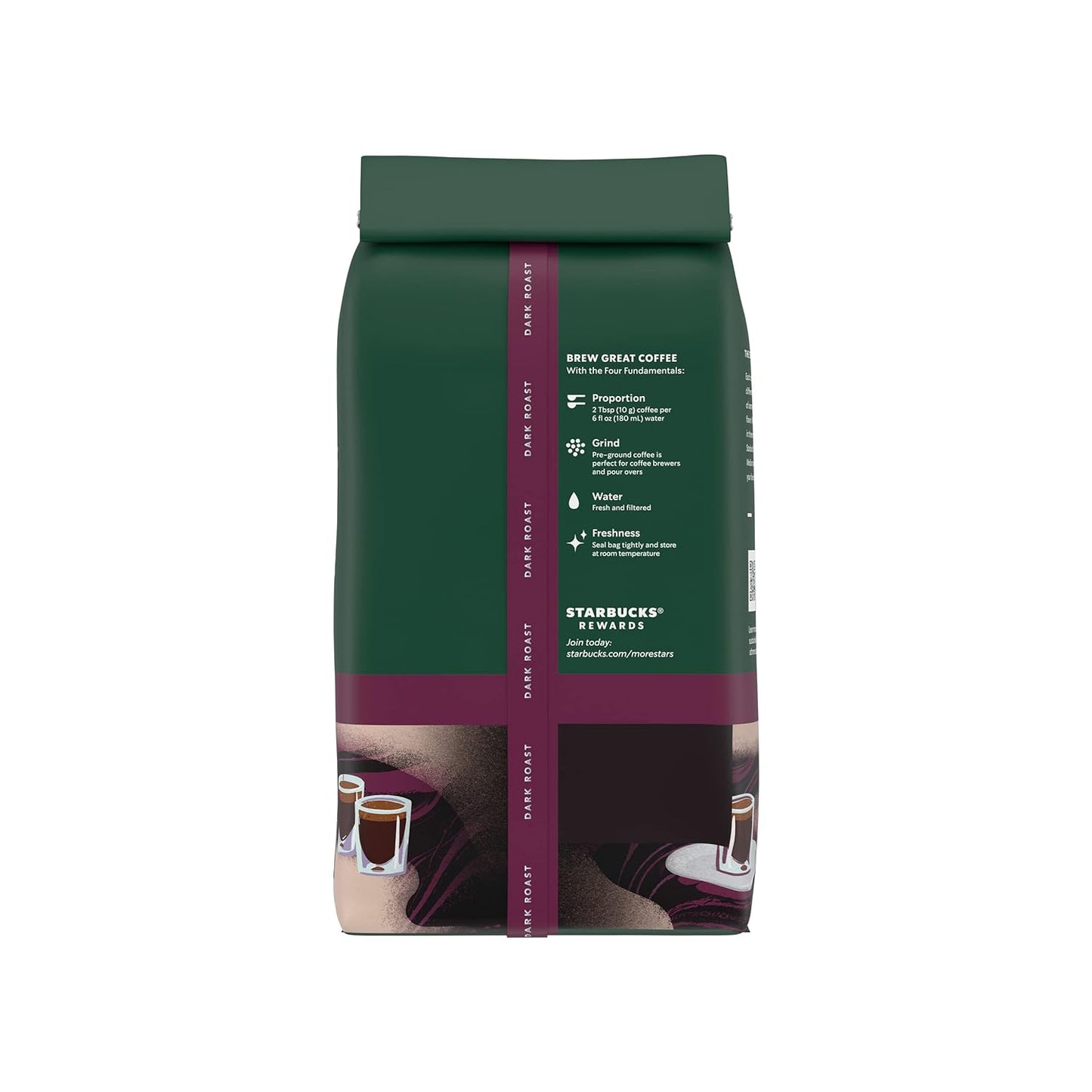 Starbucks Ground Coffee, Dark Roast Coffee, Caffè Verona, 100% Arabica, 1 bag (28 oz)