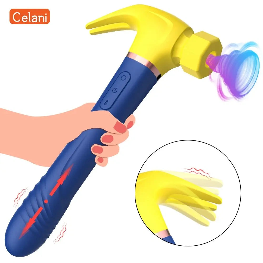 Hammer Dildo  Clit   Sucking Vibrator