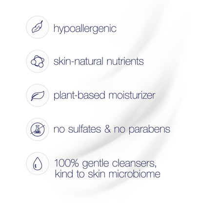 Dove Body Wash 3 Count with Pump Sensitive Skin Hypoallergenic, Paraben-Free, Sulfate-Free, Cruelty-Free, Moisturizing Skin Cleanser Effectively Washes Away Bacteria While Nourishing Skin 30.6 oz