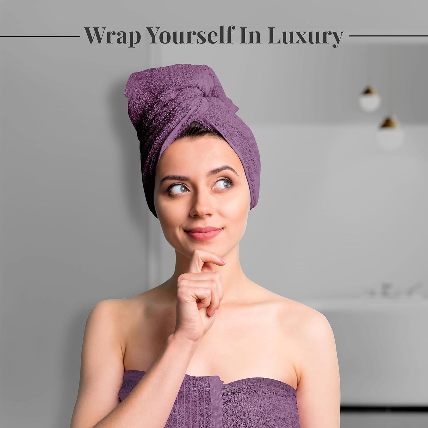 Tens Towels Extra Large Bath Towels 30 x 60 Inches, 100% Cotton, Larger & Lighter, Quicker to Dry, Lighter Weight, Super Soft and Absorbent, Perfect Bathroom Towels