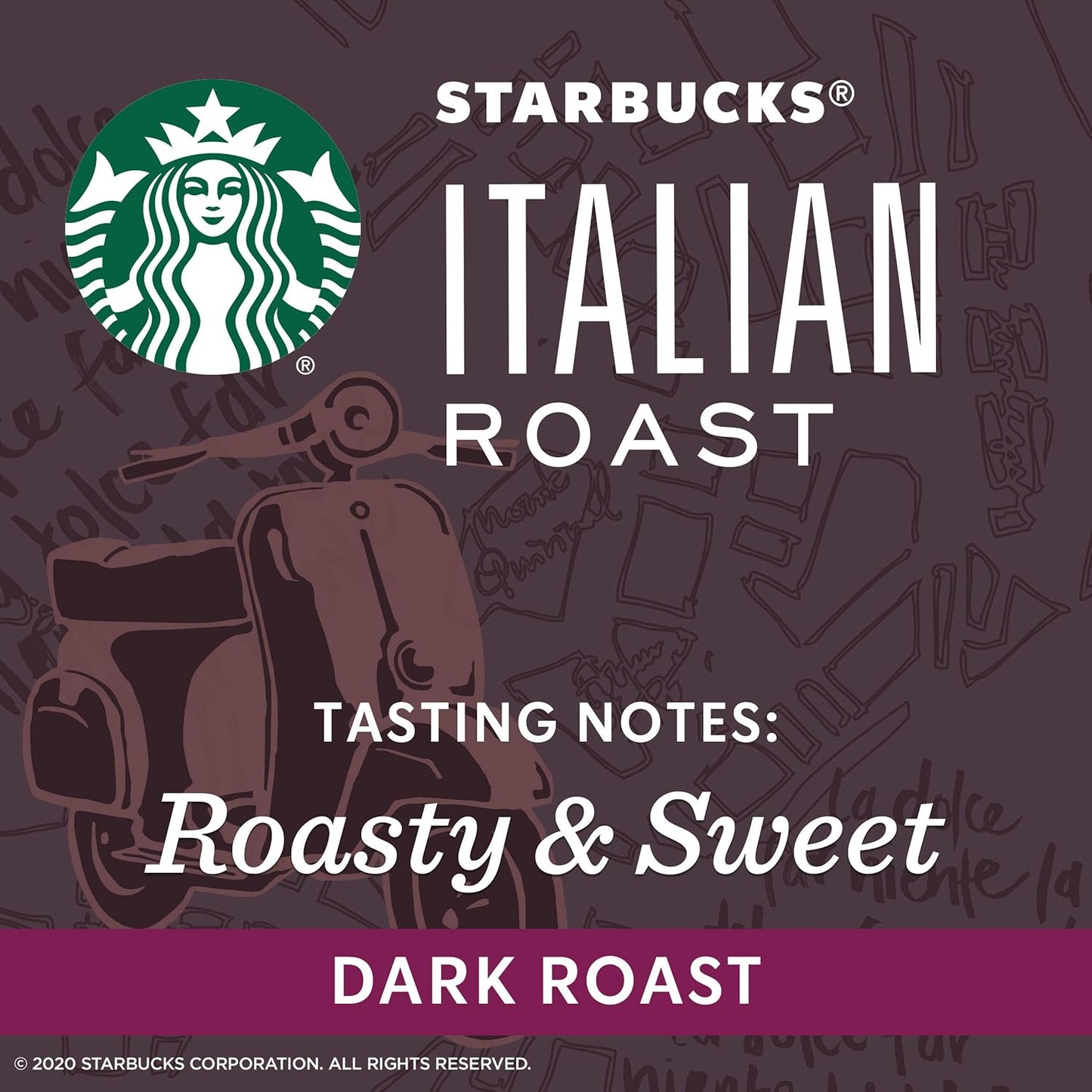 Starbucks Ground Coffee, Dark Roast Coffee, Caffè Verona, 100% Arabica, 1 bag (28 oz)