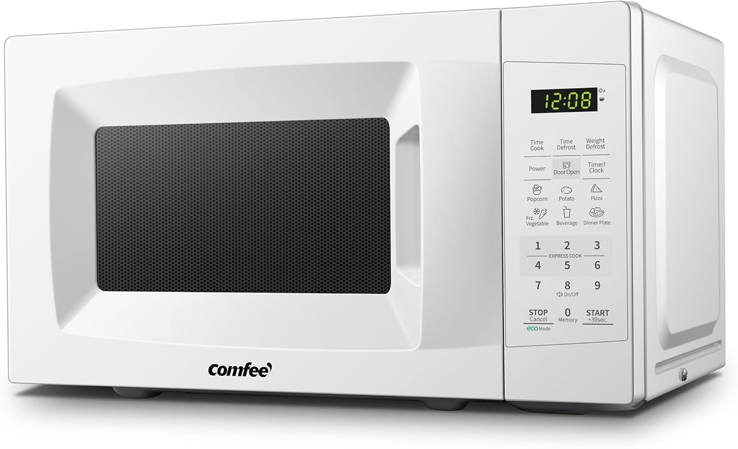 Comfee EM720CPL-PMB Countertop Microwave Oven with Sound On/Off, ECO Mode and Easy One-Touch Buttons, 0.7 Cu Ft, Black