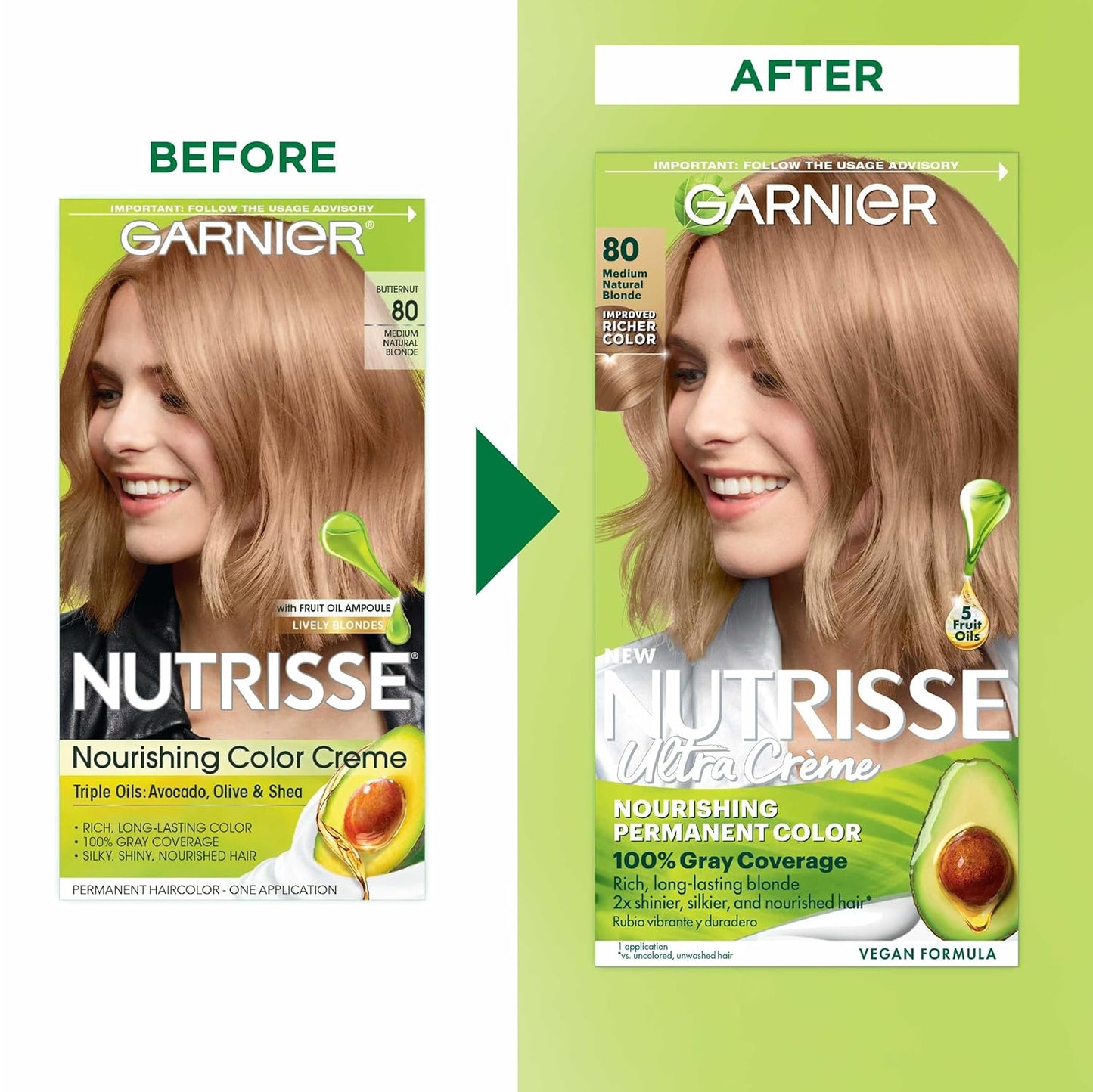 Garnier Hair Color Nutrisse Nourishing Creme, 40 Dark Brown (Dark Chocolate) Permanent Hair Dye, 1 Count (Packaging May Vary)