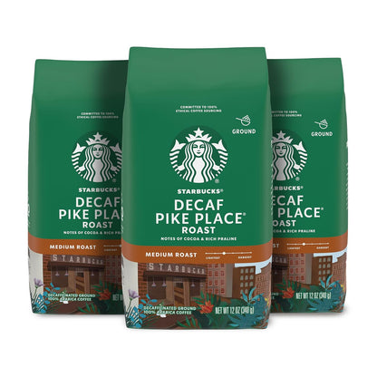 Starbucks Ground Coffee, Medium Roast Coffee, Pike Place Roast, 100% Arabica, 1 Bag (28 Oz)