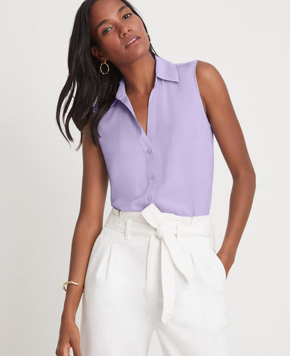 Petite Sleeveless Essential Shirt
