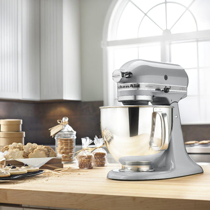 KitchenAid Artisan Series 5 Quart Tilt Head Stand Mixer with Pouring Shield KSM150PS, Removable bowl, Aqua Sky