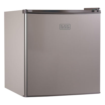 BLACK+DECKER BCRK17B Compact Refrigerator Energy Star Single Door Mini Fridge with Freezer, 1.7 Cubic Feet, Black