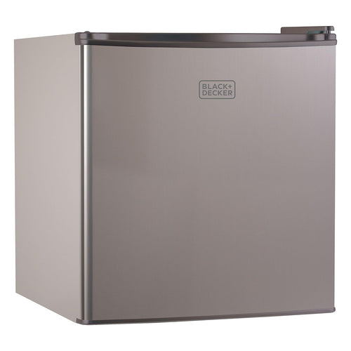 BLACK+DECKER BCRK17B Compact Refrigerator Energy Star Single Door Mini Fridge with Freezer, 1.7 Cubic Feet, Black