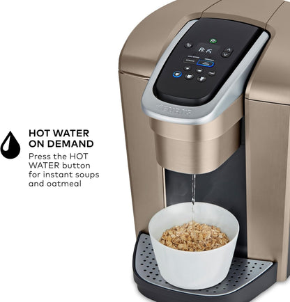 Keurig K-Elite Single Serve K-Cup Pod Coffee Maker, with Strength and Temperature Control, Iced Coffee Capability, 8 to 12oz Brew Size, Programmable, Brushed Slate