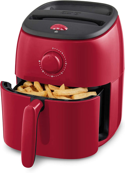 DASH Tasti-Crisp™ Electric Air Fryer Oven, 2.6 Qt., Aqua – Compact Air Fryer for Healthier Food in Minutes, Ideal for Small Spaces - Auto Shut Off, Analog, 1000-Watt