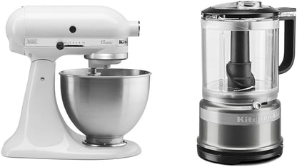 KitchenAid Classic Series 4.5 Quart Tilt-Head Stand Mixer K45SS, White