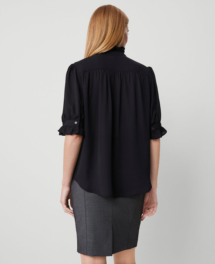 Ruffle Collar Blouse