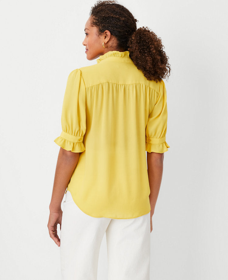 Ruffle Collar Blouse