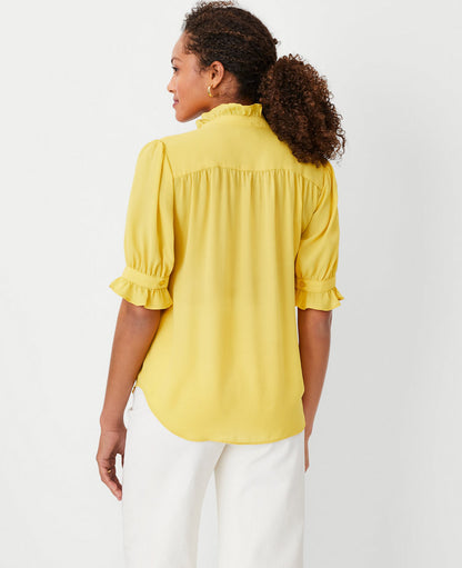 Ruffle Collar Blouse