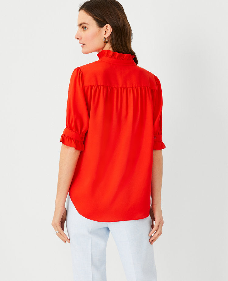 Ruffle Collar Shirt