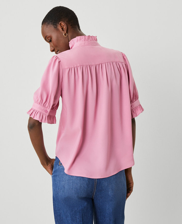 Ruffle Collar Shirt